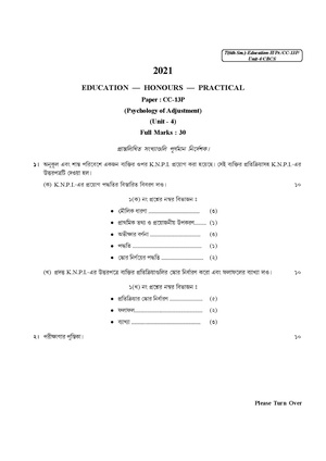 CU-2021 B.A. (Honours) Education Semester-VI Paper-CC-13P QP.pdf