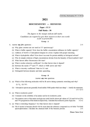 CU-2021 B.Sc. (Honours) Biochemistry Semester-3 Paper-CC-5 QP.pdf