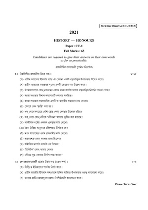 CU-2021 B.A. (Honours) History Semester-1 Paper-CC-1 QP.pdf