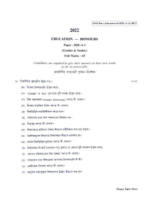 CU-2022 B.A. (Honours) Education Semester-6 Paper-DSE-A-1 QP.pdf