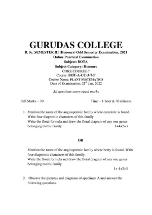 GC-2021 B.Sc. (Honours) Botany Semester-3 Paper-CC-7P QP.pdf