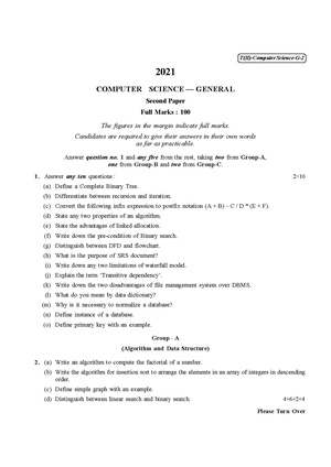 CU-2021 B.Sc. (General) Computer Science Part-II Paper-II QP.pdf