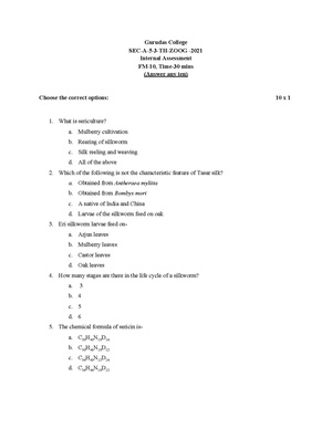 GC-2020 B.Sc. (General) Zoology Semester-V Paper-SEC-A-3-TH IA QP.pdf