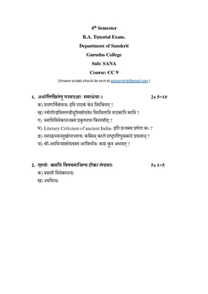GC-2021 B.A. (Honours) Sanskrit Semester-IV Paper-CC-9 TE QP.pdf