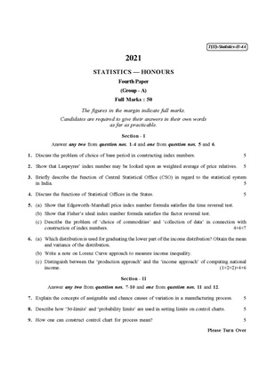 CU-2021 B.Sc. (Honours) Statistics Part-II Paper-IV QP.pdf