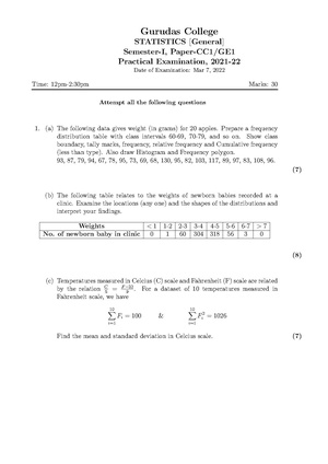 GC-2021 B.Sc. (General) Statistics Semester-I Paper-CC1-GE1P QP.pdf