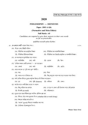 CU-2020 B.A. (Honours) Philosophy Semester-V Paper-DSE-A-1-2 QP.pdf