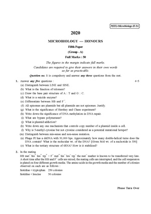 CU-2020 B.Sc. (Honours) Microbiology Part-III Paper-V (Group-A) QP.pdf