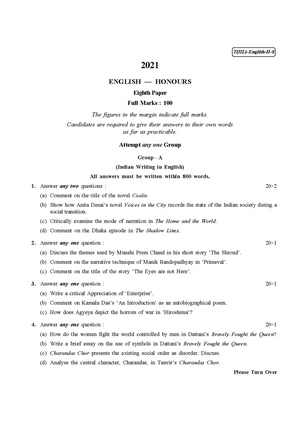 CU-2021 B.A. (Honours) English Part-III Paper-VIII QP.pdf