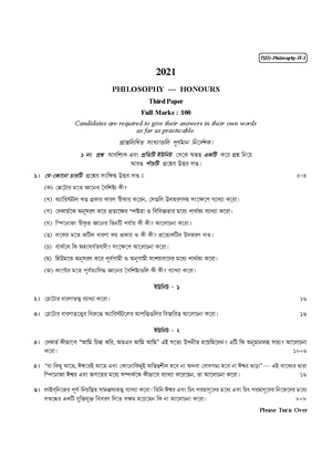 CU-2021 B.A. (Honours) Philosophy Part-II Paper-III QP.pdf