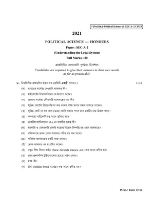 CU-2021 B.A. (Honours) Political Science Semester-3 Paper-SEC-A-2 QP.pdf
