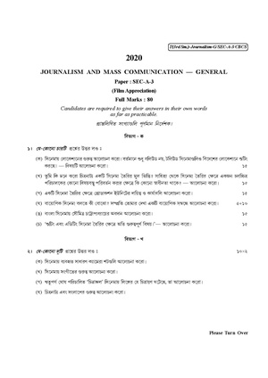 CU-2020 B.A. (General) Journalism Semester-III Paper-SEC-A-3 QP.pdf