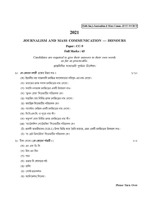 CU-2021 B.A. (Honours) Journalism Semester-IV Paper-CC-9 QP.pdf