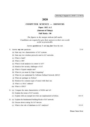 CU-2020 B.Sc. (Honours) Computer Science Semester-III Paper-SEC-A-2 QP.pdf