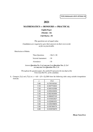 CU-2021 B.Sc. (Honours) Mathematics Part-III Paper-VIII-P (Module-16) Practical QP.pdf