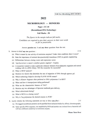 CU-2022 B.Sc. (Honours) Microbiology Semester-4 Paper-CC-10 QP.pdf