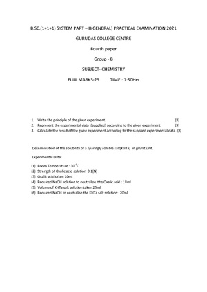 GC-2021 B.Sc. (General) Chemistry Part-III Paper-IV-P (Group-B) Practical QP.pdf