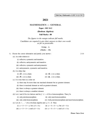 CU-2021 B.Sc. (General) Mathematics Semester-VI Paper-SEC-B-2 QP.pdf