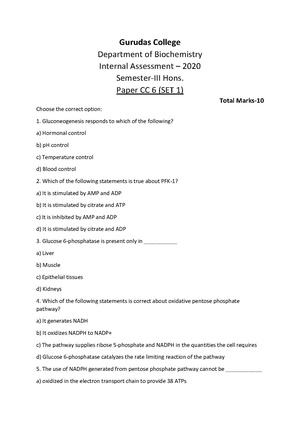 GC-2020 B.Sc. (Honours) Biochemistry Semester-III Paper-CC-6 (Set-1) IA QP.pdf