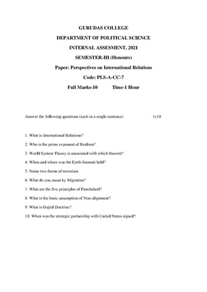 GC-2020 B.A. (Honours) Political Science Semester-III Paper-CC-7 IA QP.pdf