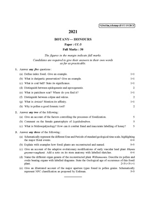 CU-2021 B.Sc. (Honours) Botany Semester-3 Paper-CC-5 QP.pdf