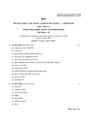 CU-2021 B.A. (Honours) Journalism Semester-5 Paper-DSE-A-2 QP.pdf