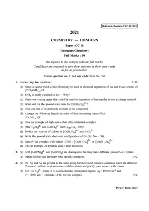 CU-2021 B.Sc. (Honours) Chemistry Semester-IV Paper-CC-10 QP.pdf