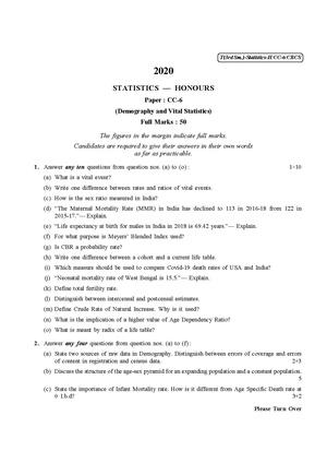 CU-2020 B.Sc. (Honours) Statistics Semester-III Paper-CC-6 QP.pdf