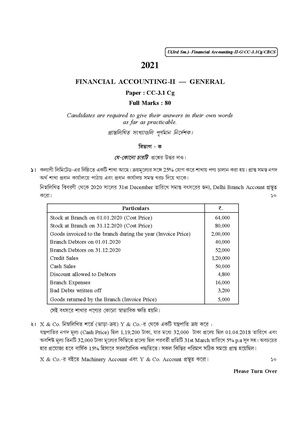 CU-2021 B. Com. (General) Financial Accounting-II Semester-3 Paper-CC-3.1CG QP.pdf