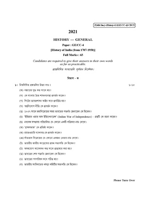 CU-2021 B.A. (General) History Semester-IV Paper-CC4-GE4 QP.pdf