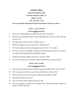 GC-2020 B.Sc. (Honours) Chemistry Semester-IV Paper-CC-4-10 QP.pdf