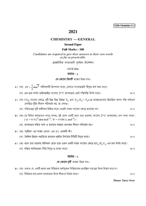 CU-2021 B.Sc. (General) Chemistry Part-II Paper-II QP.pdf