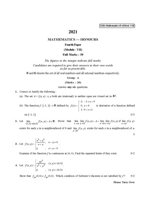 CU-2021 B.Sc. (Honours) Mathematics Part-II Paper-IVA QP.pdf