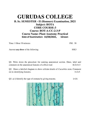 GC-2021 B.Sc. (Honours) Botany Semester-II Paper-CC-3P Practical QP.pdf
