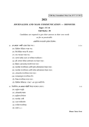 CU-2021 B.A. (Honours) Journalism Semester-5 Paper-CC-11 QP.pdf