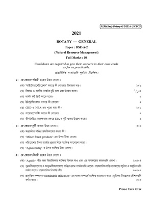 CU-2021 B.Sc. (General) Botany Semester-5 Paper-DSE-A-2 QP.pdf