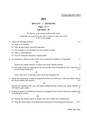 CU-2021 B.Sc. (Honours) Botany Semester-1 Paper-CC-1 QP.pdf