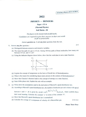 CU-2022 B.Sc. (Honours) Physics Semester-3 Paper-CC-6 QP.pdf