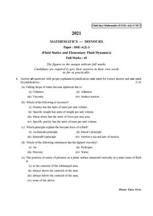 CU-2021 B.Sc. (Honours) Mathematics Semester-VI Paper-DSE-A-2-3 QP.pdf