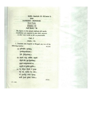CU-2018 B.A. (Honours) Sanskrit Paper-V (Course-1) QP.pdf