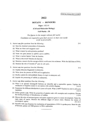 CU-2022 B.Sc. (Honours) Botany Semester-5 Paper-CC-11 QP.pdf