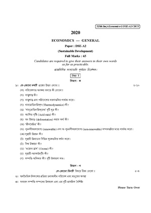 CU-2020 B.A. B.Sc. (General) Economics Semester-V Paper-DSE-A-2 QP.pdf