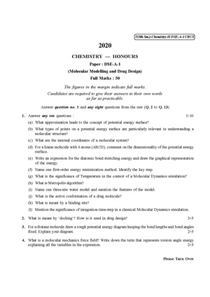 CU-2020 B.Sc. (Honours) Chemistry Semester-V Paper-DSE-A-1 QP.pdf