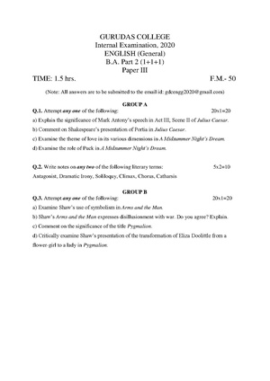 GC-2020 B.A. (General) English Part-II Paper-III (2017 Regulations) QP.pdf