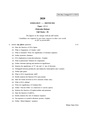 CU-2020 B.Sc. (Honours) Zoology Semester-I Paper-CC-2 QP.pdf