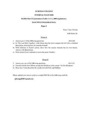 GC-2020 B.A. B.Sc. (General) Elective English Part-I Paper-I (2009 Regulations) QP.pdf