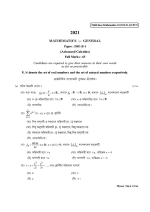 CU-2021 B.Sc. (General) Mathematics Semester-VI Paper-DSE-B-1 QP.pdf