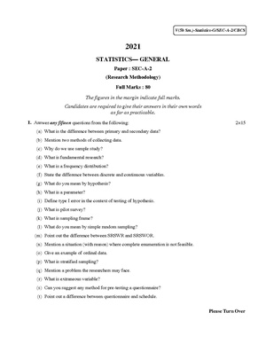 CU-2021 B.Sc. (General) Statistics Semester-5 Paper-SEC-A-2 QP.pdf