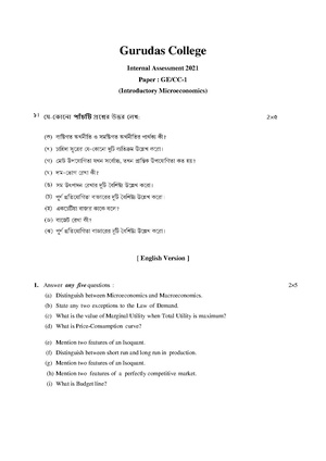 GC-2021 B.Sc. (General) Economics Semester-I Paper-CC1-GE1 IA QP.pdf