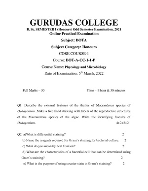 GC-2021 B.Sc. (Honours) Botany Semester-1 Paper-CC-1P QP.pdf